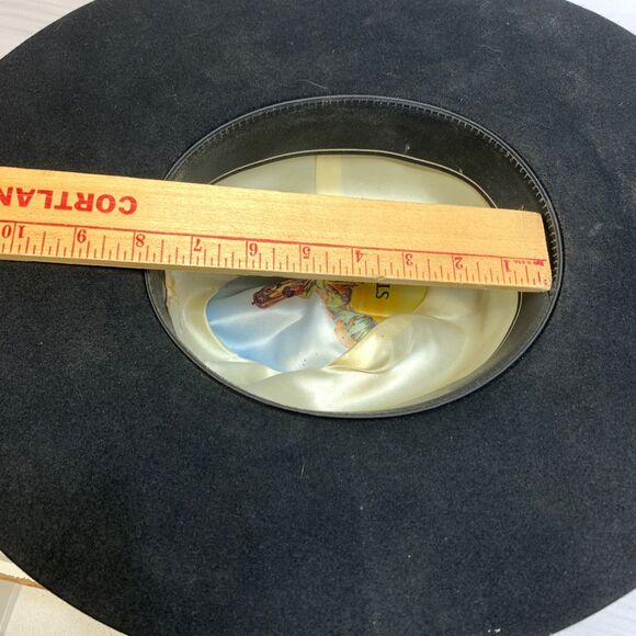 STETSON Cowboy Hat Black 4X Beaver F2194 Buffalo 2837 - Picture 12 of 12